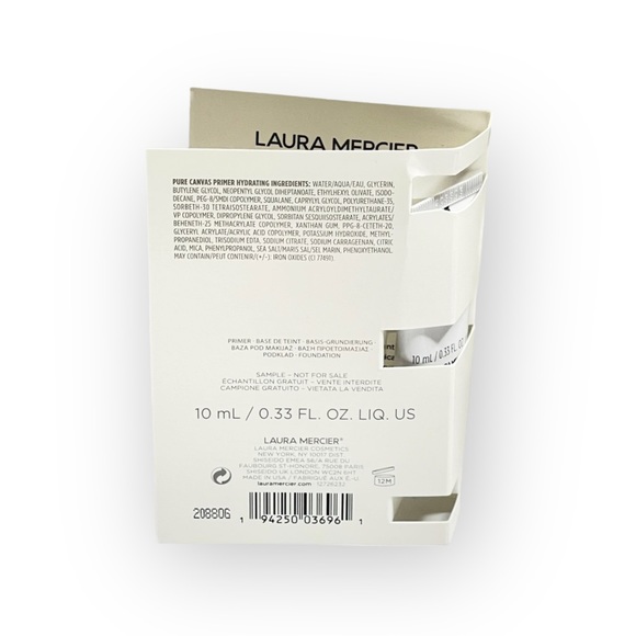 new Laura Mercier ᪥ Pure Canvas Primer Hydrating ᪥ Luxury Travel Size ᪥ Sealed ᪥ - Picture 8 of 16